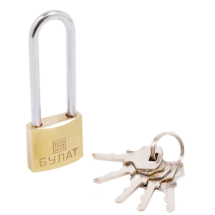 БУЛАТ ВС 1126-01 латунный d=4,5мм Замок навесной от интернет площадки Гурумарт