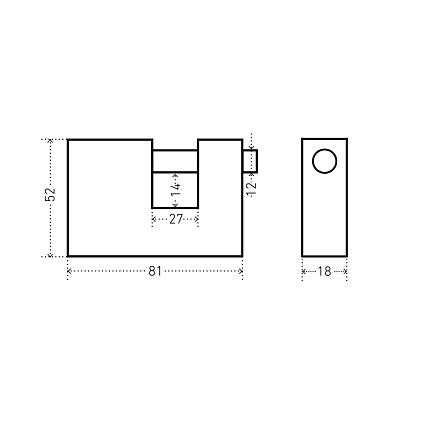 АЛЛЮР ВС1Ч-780 d12мм Замок навесной   от интернет площадки Гурумарт