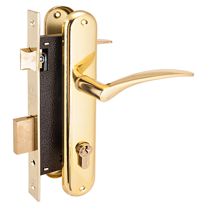 Замок врезной АЛЛЮР 0211 GP ЛАТУНЬ от интернет-площадки Гурумарт