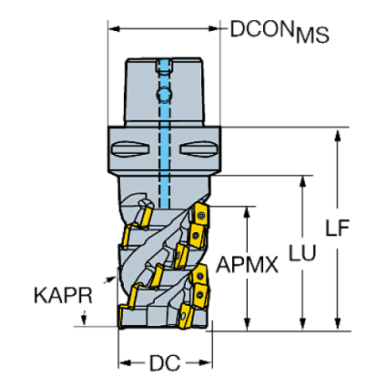 картинка Фреза кукуруза CoroMill® R390-050C5-54M  от магазина Гурумарт