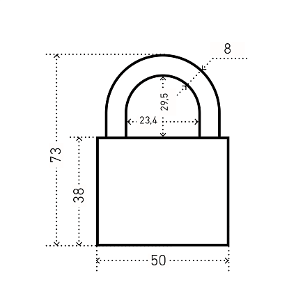 АЛЛЮР ВС2С-501Черный d9мм Замок навесной   от интернет площадки Гурумарт