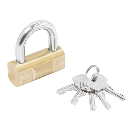 БУЛАТ ВС 1-О60 латунный 5кл. d=10мм Замок навесной  от интернет площадки Гурумарт