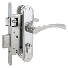 Замок врезной АЛЛЮР ЗВ 4-103 CP ХРОМ от интнрнет-магазина Замки-НТ