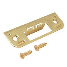 Ответная планка АЛЛЮР 045 PB ЗОЛОТО ДЛЯ ФИНСКИХ ДВЕРЕЙ от интнрнет-магазина Замки-НТ