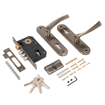 Замок врезной АЛЛЮР 103/3-61А(1203) AB СТ.БРОНЗА МАЛ.КОРПУС от интернет-площадки Гурумарт