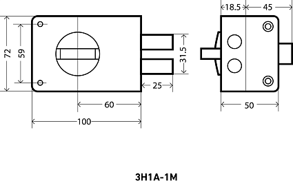 Замок накладной АЛЛЮР ЗН1А-1М от интернет площадки Гурумарт
