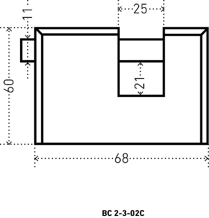 АЛЛЮР ВС2-3-02С d11мм Замок навесной от интернет площадки Гурумарт
