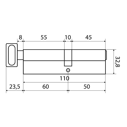 Стандарт MAX 110 (50х60В) SN 5кл перф.ключ/верт. Цилиндровый механизм от интернет площадки Гурумарт