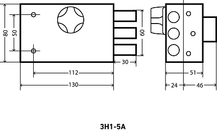 Замок накладной АЛЛЮР ЗН 1-5 А от интернет площадки Гурумарт