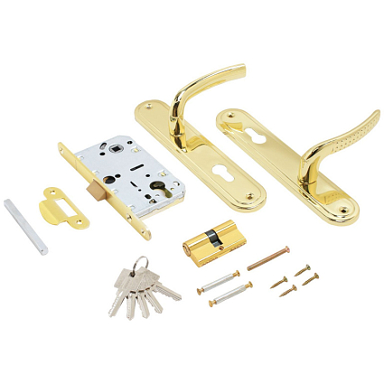 Замок врезной АЛЛЮР ЗВ 7-132/85 GP ЗОЛОТО от интернет-площадки Гурумарт