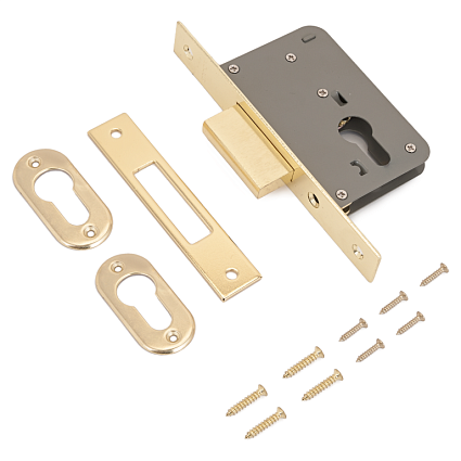 Замок врезной АЛЛЮР 6040 PB БЕЗ Ц/МЕХ от интернет-площадки Гурумарт