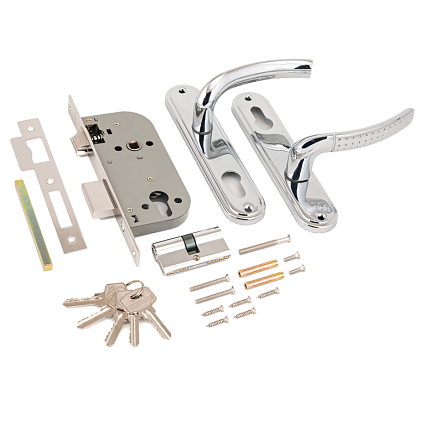 Замок врезной АЛЛЮР 132/1 CP ХРОМ от интернет-площадки Гурумарт