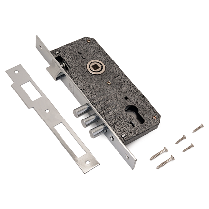 Замок врезной АЛЛЮР 9045-3RB CP БЕЗ Ц/М от интернет-площадки Гурумарт