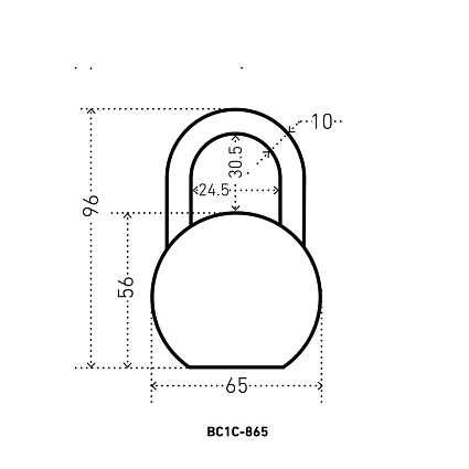 АЛЛЮР ВС1С-865 хром d10мм Замок навесной   от интернет площадки Гурумарт