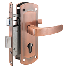 Замок врезной АЛЛЮР ЗВ4-1/55A AC СТ.МЕДЬ АВТОМАТ ДЛЯ КАЛИТОК БЕЗ Ц/МЕХ. от интнрнет-магазина Замки-НТ