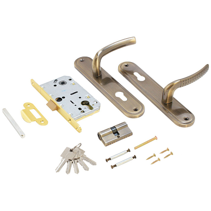 Замок врезной АЛЛЮР ЗВ 7-132/85 AB СТ. БРОНЗА от интернет-площадки Гурумарт