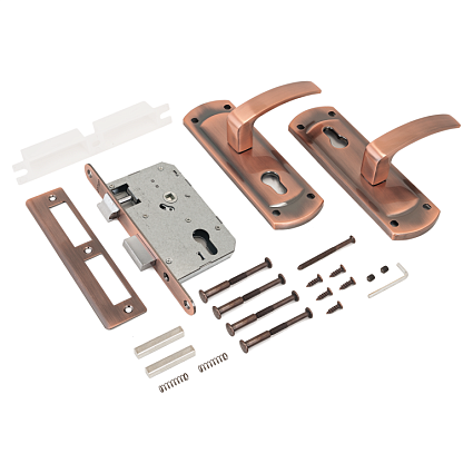 Замок врезной АЛЛЮР ЗВ4-1/55A AC СТ.МЕДЬ АВТОМАТ ДЛЯ КАЛИТОК БЕЗ Ц/МЕХ. от интернет-площадки Гурумарт