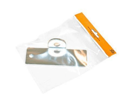 Домарт Проушина гаражная 50*150 (толщ.4мм) хром d 15мм   от интернет площадки Гурумарт