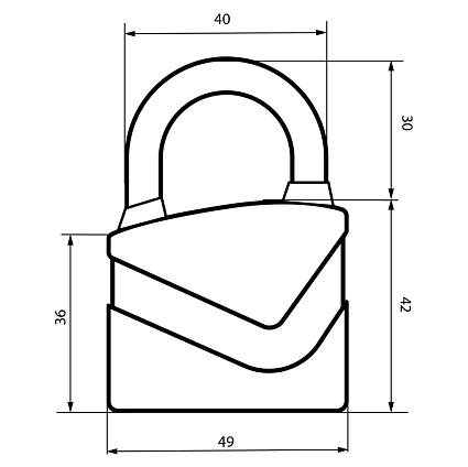 АВАНГАРД ВС2Д-50 ДИСКО желтый d8мм Замок навесной   от интернет площадки Гурумарт