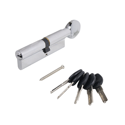 АЛЛЮР HD FG 100-5К CP[40Gх10х50](55x45G) хром перф.кл БЛИСТЕР Цилиндровый механизм от интернет площадки Гурумарт