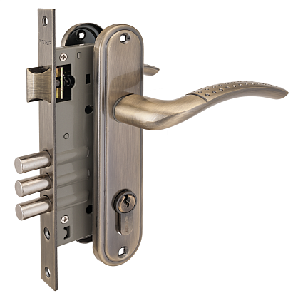 Замок врезной АЛЛЮР 132/3 AB СТ.БРОНЗА от интернет-площадки Гурумарт