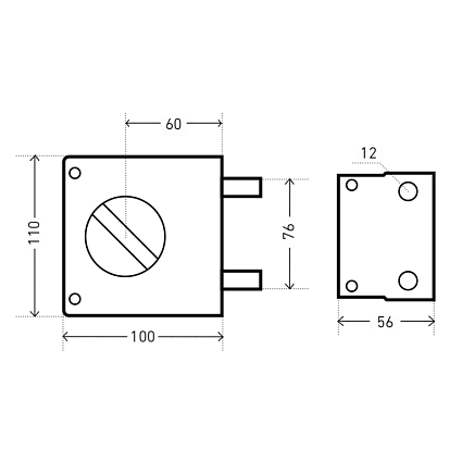 Замок накладной АЛЛЮР ЗН1-2-3 (Ф) от интернет площадки Гурумарт