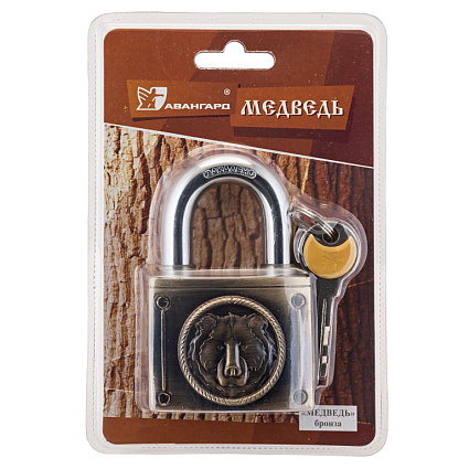 АВАНГАРД ВС2М-60 МЕДВЕДЬ Бронза d11,5мм Замок навесной   от интернет площадки Гурумарт