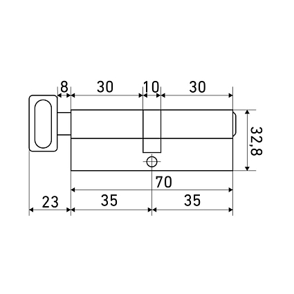 Стандарт MAX 70 (35х35В) AB 5кл перф.ключ/верт. Цилиндровый механизм от интернет площадки Гурумарт