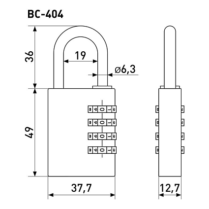 Soller ВС404 кодовый Замок навесной от интернет площадки Гурумарт
