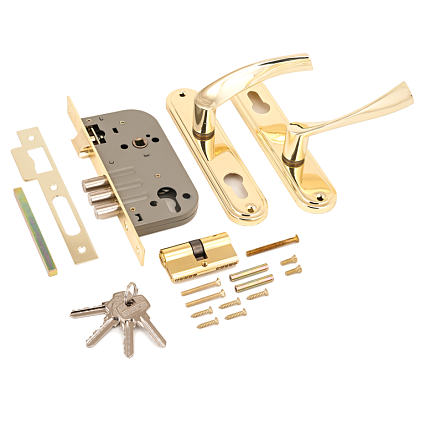 Замок врезной АЛЛЮР 103/3 GP ЛАТУНЬ от интернет-площадки Гурумарт