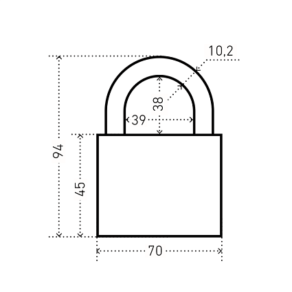 АЛЛЮР ВС2С-701Черный d10,5мм Замок навесной   от интернет площадки Гурумарт