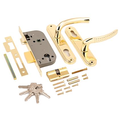 Замок врезной АЛЛЮР 132/1 GP ЛАТУНЬ от интернет-площадки Гурумарт