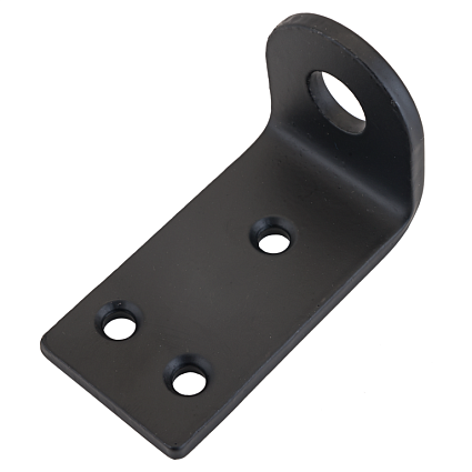 Домарт Проушина усиленная угловая 80*45*40 (толщ. 5мм) черный d 15мм   от интернет площадки Гурумарт