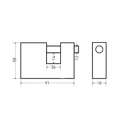 АЛЛЮР ВС1Ч-790 d12мм Замок навесной   от интернет площадки Гурумарт