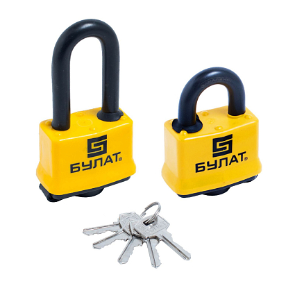БУЛАТ ВС 0350/0350-01 ПОД ОДИН КЛЮЧ компл.- 2шт 5кл. d=10мм Замок навесной от интернет площадки Гурумарт