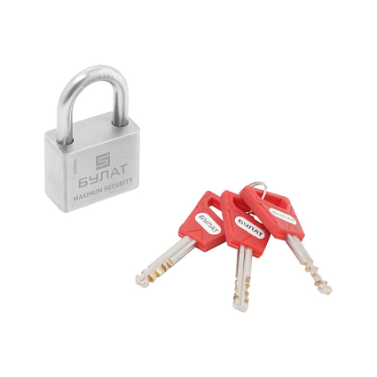 БУЛАТ ВС 3-С40 НС нержавеющая сталь 3кл. d=7мм Замок навесной   от интернет площадки Гурумарт