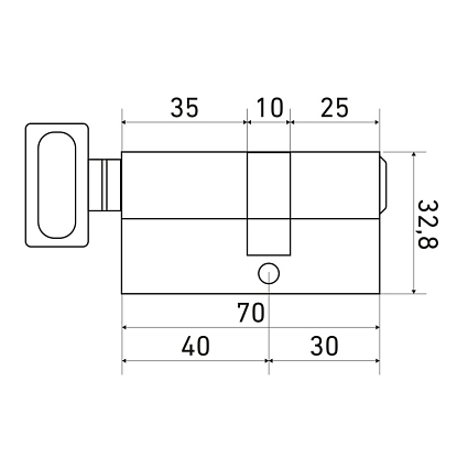 Стандарт MAX 70 (30х40В) SN 5кл перф.ключ/верт. Цилиндровый механизм от интернет площадки Гурумарт
