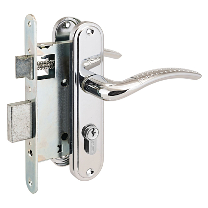 Замок врезной АЛЛЮР ЗВ 4-132 CP ХРОМ от интернет-площадки Гурумарт