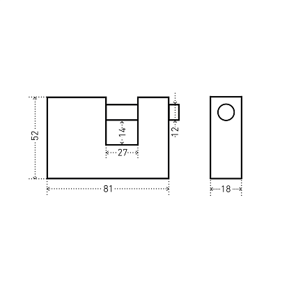 АЛЛЮР ВС1Ч-780 d12мм Замок навесной   от интернет площадки Гурумарт