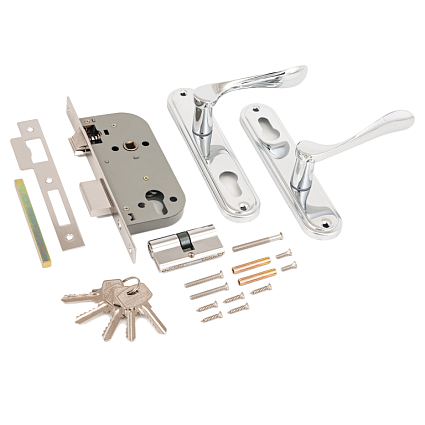 Замок врезной АЛЛЮР 127/1 CP ХРОМ от интернет-площадки Гурумарт