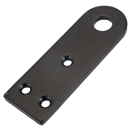 Домарт Проушина усиленная прямая 120*40 (толщ. 5мм) черный d 15мм   от интернет площадки Гурумарт