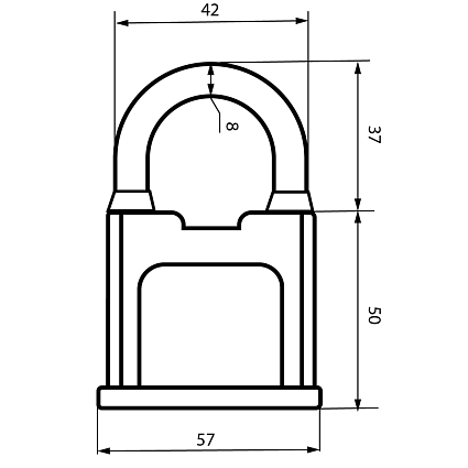 АВАНГАРД ВС1К-60 ХАРД d9мм Замок навесной   от интернет площадки Гурумарт