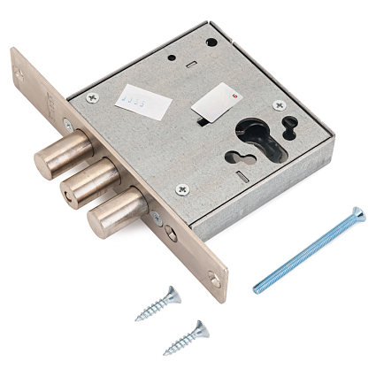 Замок врезной ЭЛЬБОР 1.01.07.0.0 ЛАЗУРИТ Б/О НИКЕЛЬ ПОД Ц/МЕХ от интернет-площадки Гурумарт