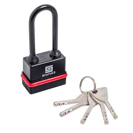 БУЛАТ ВС 3-Н55-01 ПЛ всепогодный 5кл. d=8мм Замок навесной  от интернет площадки Гурумарт