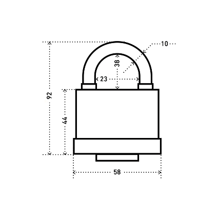 АЛЛЮР ВС1С-50П d10мм всепогодный Замок навесной   от интернет площадки Гурумарт