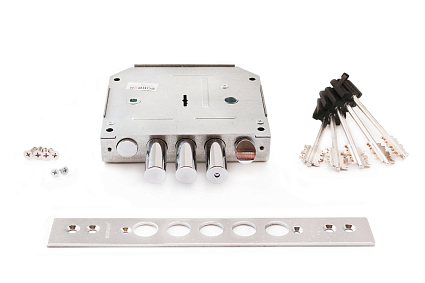 Замок Border (Бордер) врезной сувальдный с задвижкой и защёлкой ЗВ9-6 ПКЗ (прав.), 5 кл. /77411 от интернет-площадки Гурумарт