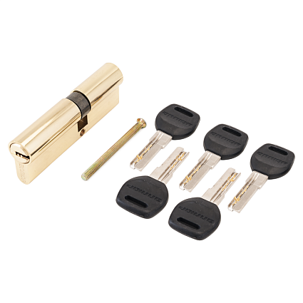 АЛЛЮР HD F 90-5К BP (40x50) латунь перф.кл Цилиндровый механизм от интернет площадки Гурумарт