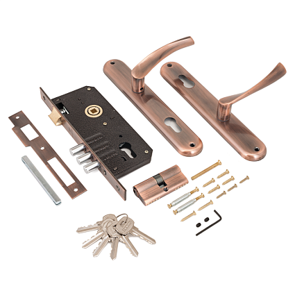 Замок врезной АЛЛЮР 0203 AC СТ.МЕДЬ от интернет-площадки Гурумарт