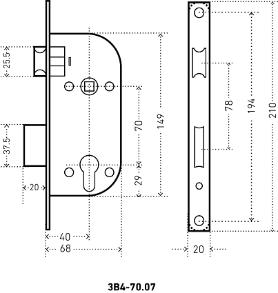 Замок врезной АЛЛЮР АРТ ЗВ4-70.07 OB СОСТАРЕННАЯ БРОНЗА от интернет-площадки Гурумарт