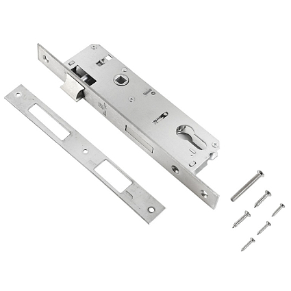 БУЛАТ ЗВ 4-1.35.85.23.08 нерж. сталь 35мм под ц/м, м/о 85 мм Замок врезной б/руч   от интернет площадки Гурумарт